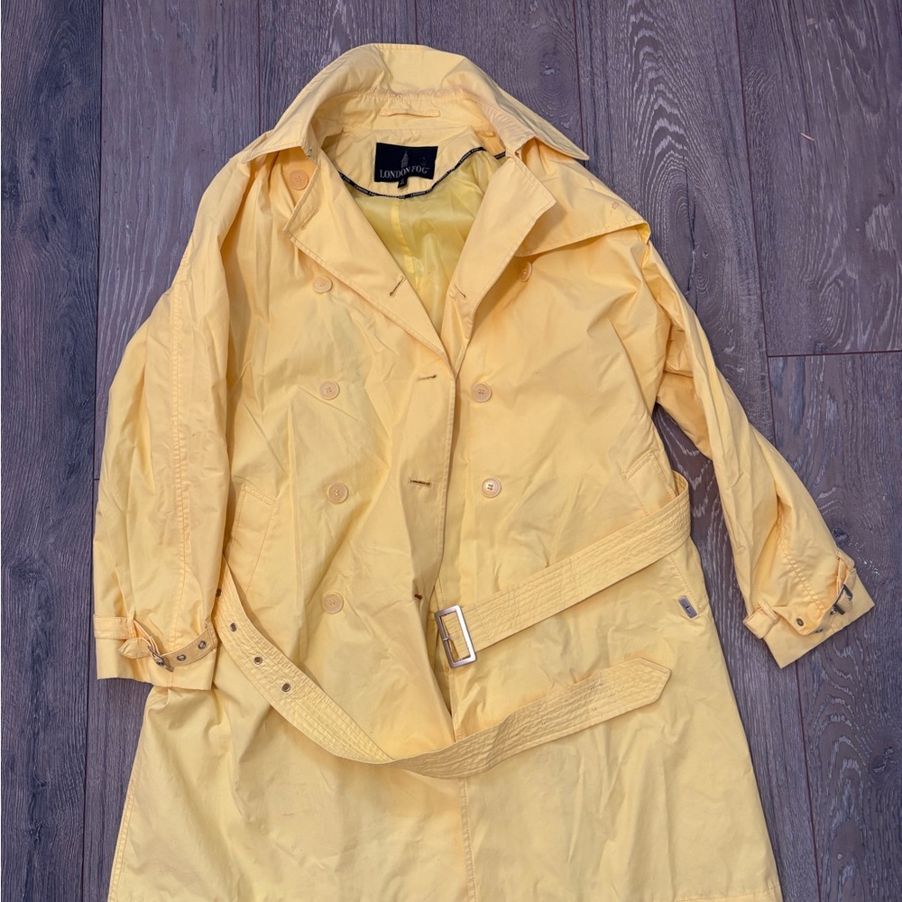 London Fog Sunny Yellow Trench Coat